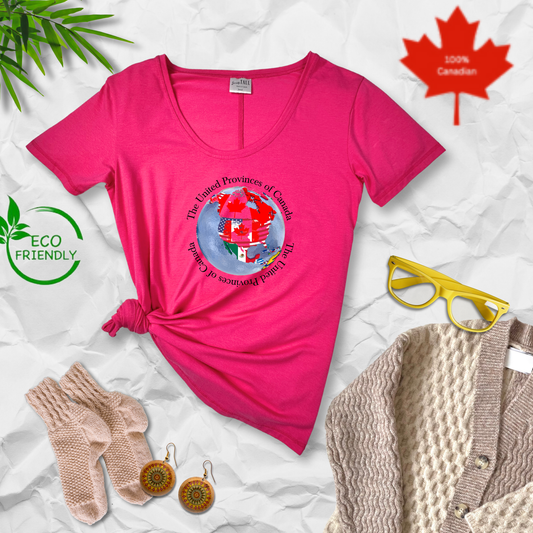 United Provinces of Canada Bamboo  T-Shirt for Women